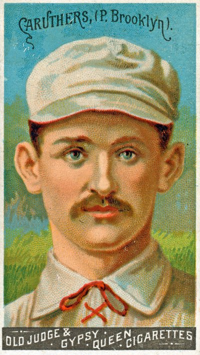 Portrait of Bob Caruthers, Brooklyn Trolley-Dodgers by American School